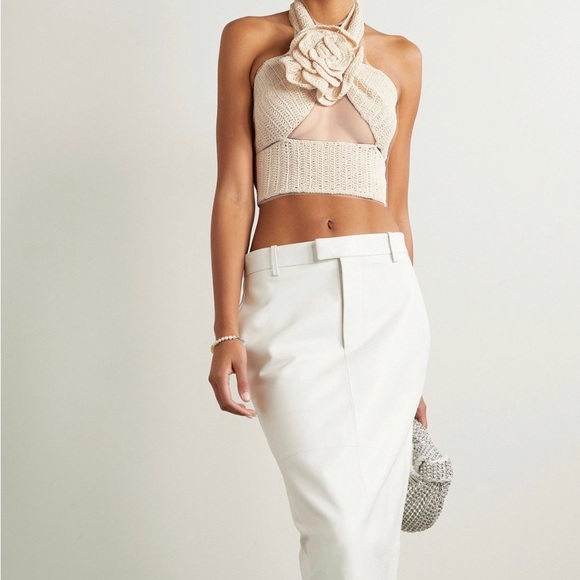 magda butrym crochet wrap halter top - Picture 7 of 8